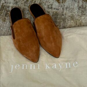 New Jenni Kayne Tan Suede Pointed Mules
